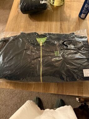 Monster Energy Black Full-Zip Bomber Jacket